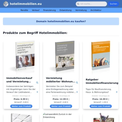 Screenshot hotelimmobilien.eu