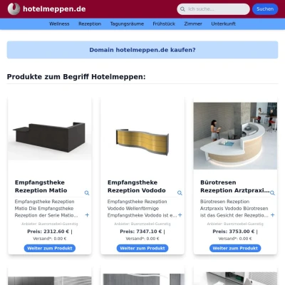 Screenshot hotelmeppen.de