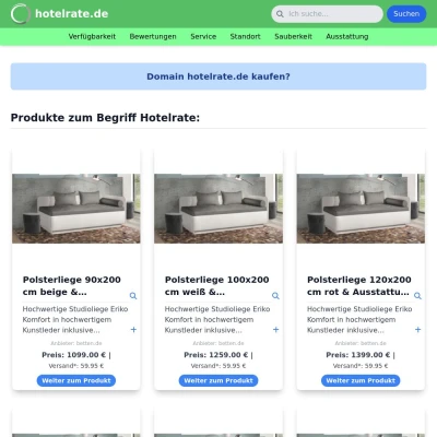 Screenshot hotelrate.de