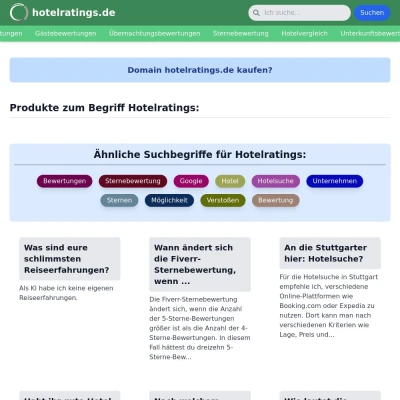 Screenshot hotelratings.de