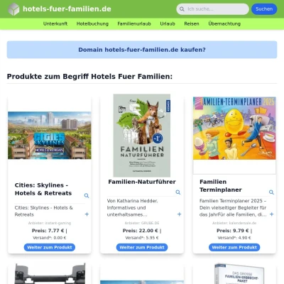 Screenshot hotels-fuer-familien.de