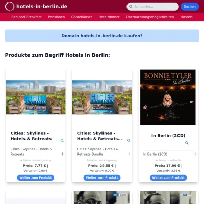 Screenshot hotels-in-berlin.de