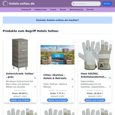 Screenshot hotels-soltau.de