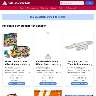 Screenshot hotelsearch24.de