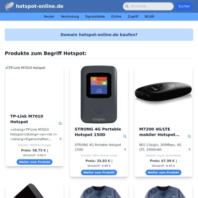 Screenshot hotspot-online.de