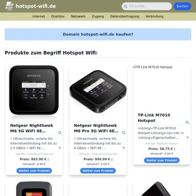 Screenshot hotspot-wifi.de