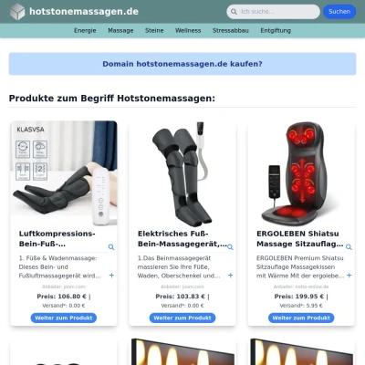 Screenshot hotstonemassagen.de