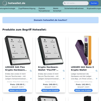 Screenshot hotwallet.de