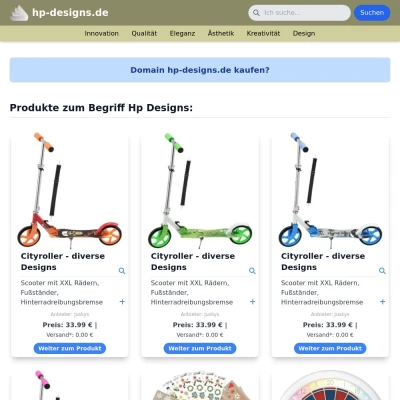 Screenshot hp-designs.de