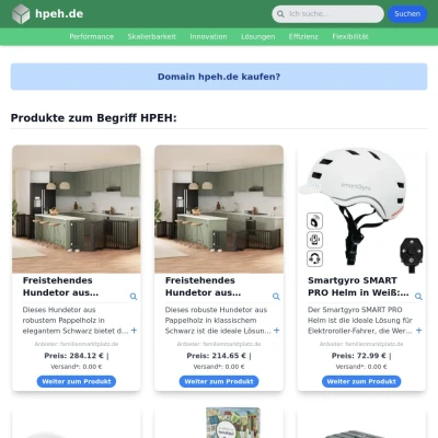 Screenshot hpeh.de