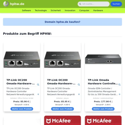 Screenshot hphw.de