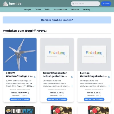 Screenshot hpwl.de