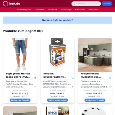 Screenshot hq9.de