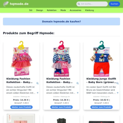 Screenshot hqmode.de