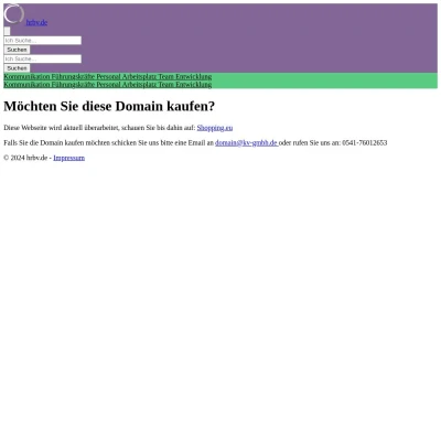 Screenshot hrbv.de