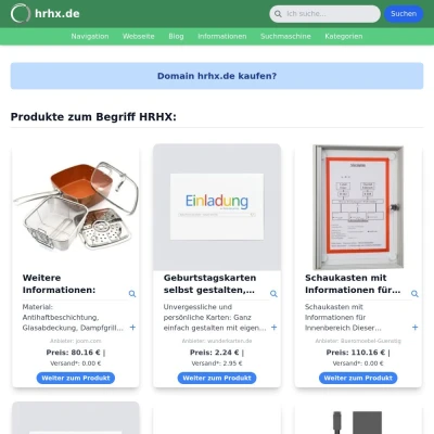 Screenshot hrhx.de
