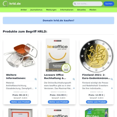 Screenshot hrld.de