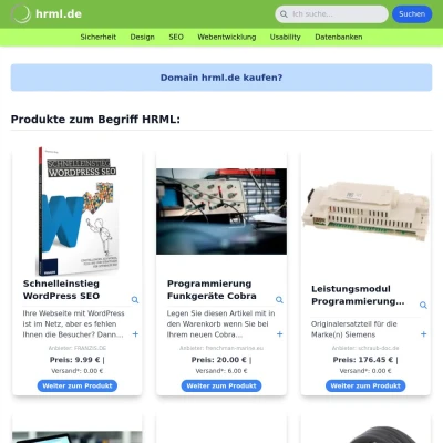 Screenshot hrml.de