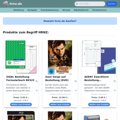 Screenshot hrnz.de