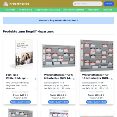 Screenshot hrpartner.de