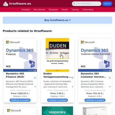 Screenshot hrsoftware.eu