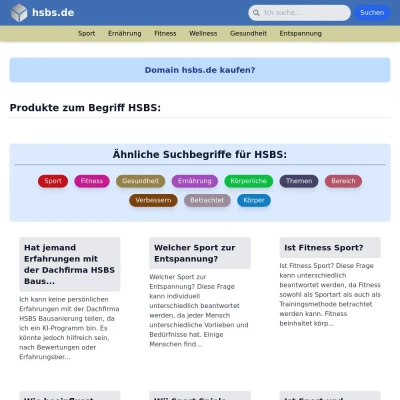 Screenshot hsbs.de