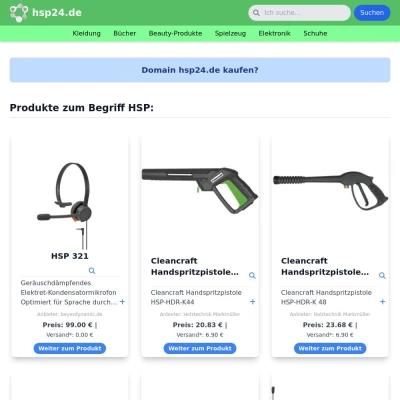 Screenshot hsp24.de