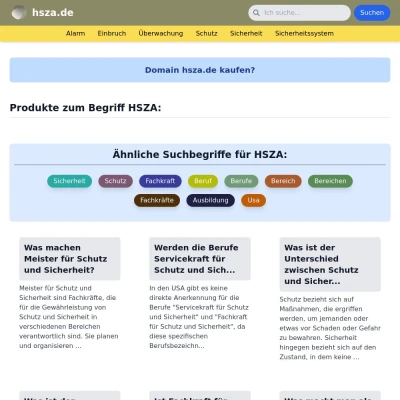 Screenshot hsza.de