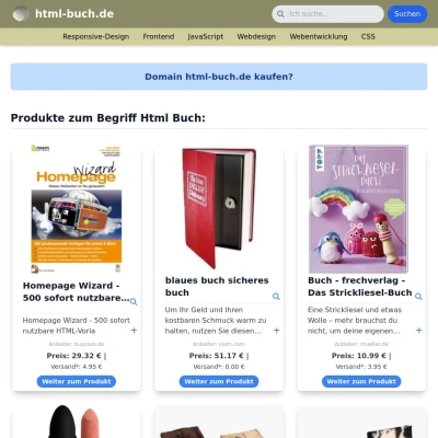 Screenshot html-buch.de