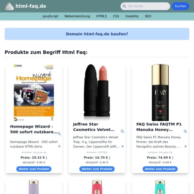 Screenshot html-faq.de