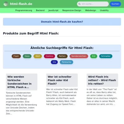 Screenshot html-flash.de