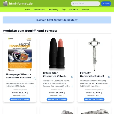 Screenshot html-format.de