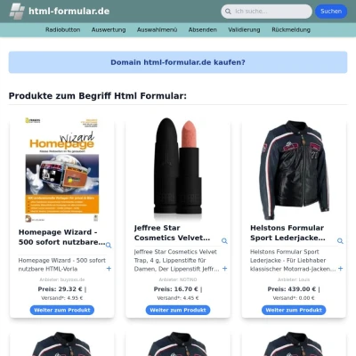 Screenshot html-formular.de