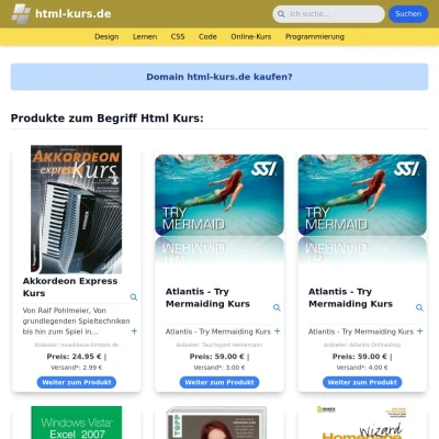 Screenshot html-kurs.de