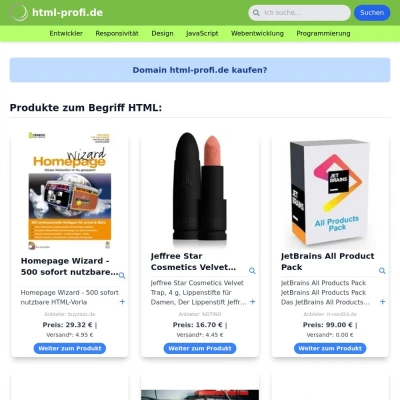 Screenshot html-profi.de