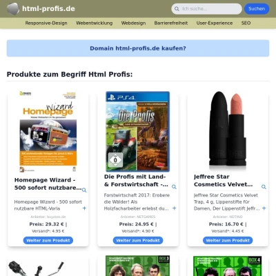 Screenshot html-profis.de