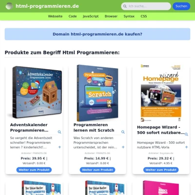 Screenshot html-programmieren.de