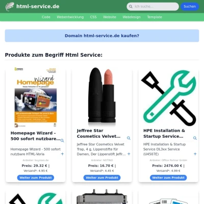 Screenshot html-service.de