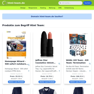 Screenshot html-team.de