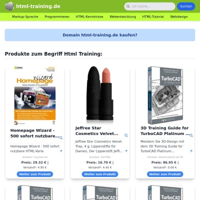 Screenshot html-training.de