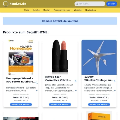 Screenshot html24.de