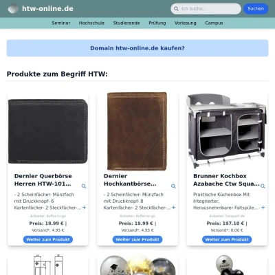 Screenshot htw-online.de