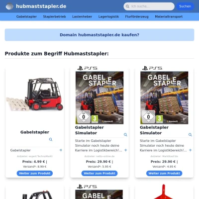 Screenshot hubmaststapler.de