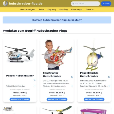 Screenshot hubschrauber-flug.de