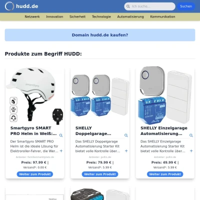 Screenshot hudd.de