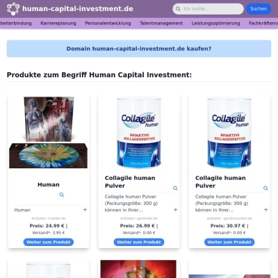 Screenshot human-capital-investment.de