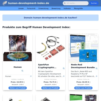 Screenshot human-development-index.de