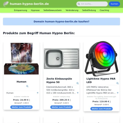 Screenshot human-hypno-berlin.de