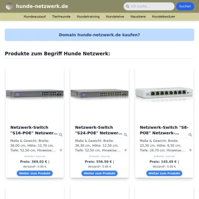 Screenshot hunde-netzwerk.de
