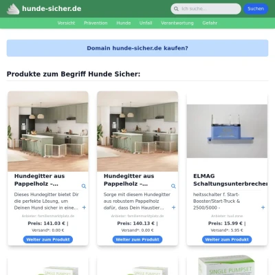 Screenshot hunde-sicher.de